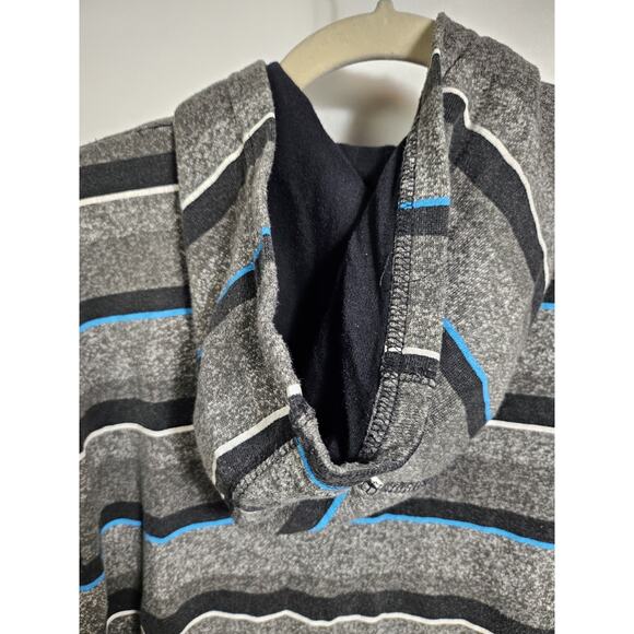 Boys Quicksilver Grey Blue Baja Hoodie Youth Size Medium, 10 - 12 - Picture 9 of 15